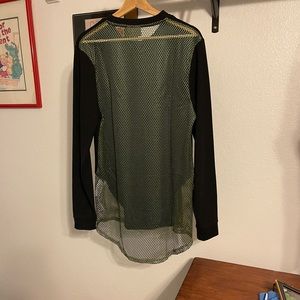 ASOS long sleeve mesh shirt